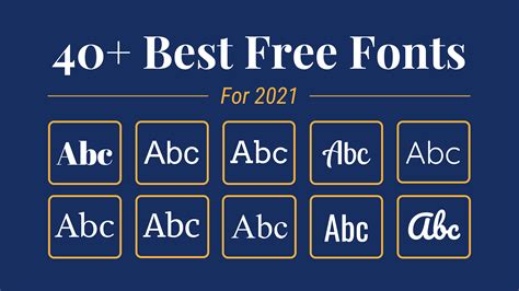 Best Free Fonts to Download Are you trying to get creative with your design? You want to give your portfolio a personal touch or make your business brochure ...